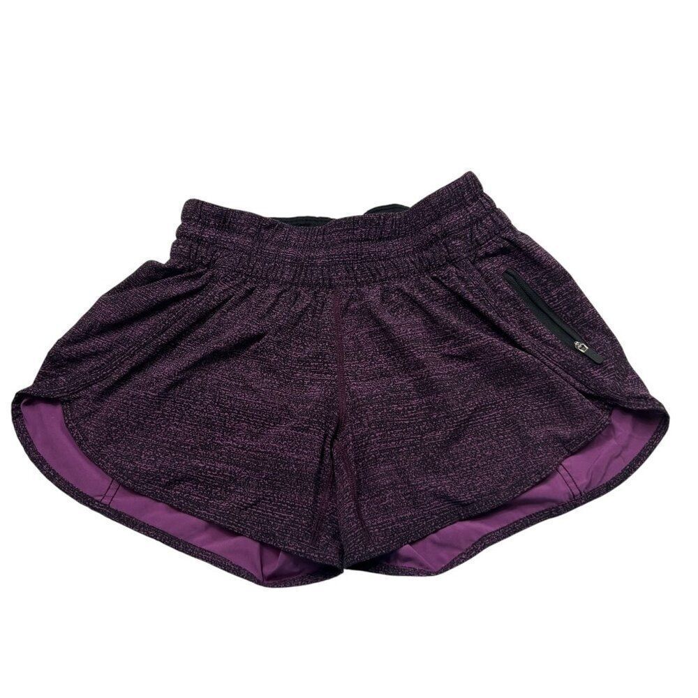 Lululemon Tracker Short V 4" Inseam Salt Dark Mystic Black Size 6